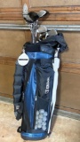Wilson Golf Bag with Various Golf Clubs & Accessories