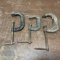 Lot of 3 Various Size C-Clamps