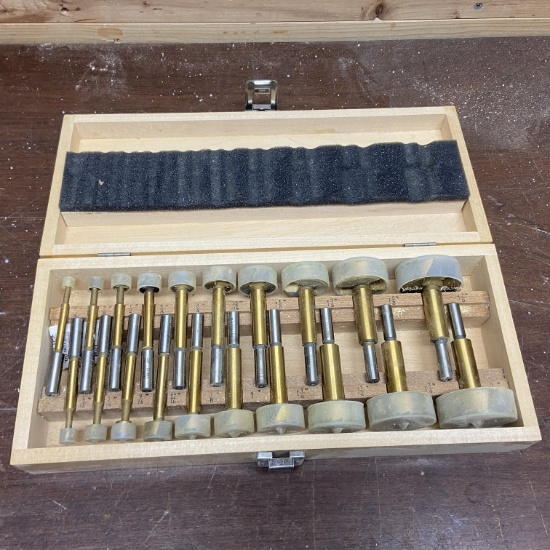 20 pc Forstner Bit Set-Tin by Drill Master in Wood Case