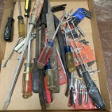 Lot of Misc Screw Drivers, Allen Wrenches & More
