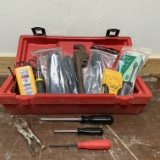 Lot of Misc Tools & ZIP Ties in Tool Master Tool Box