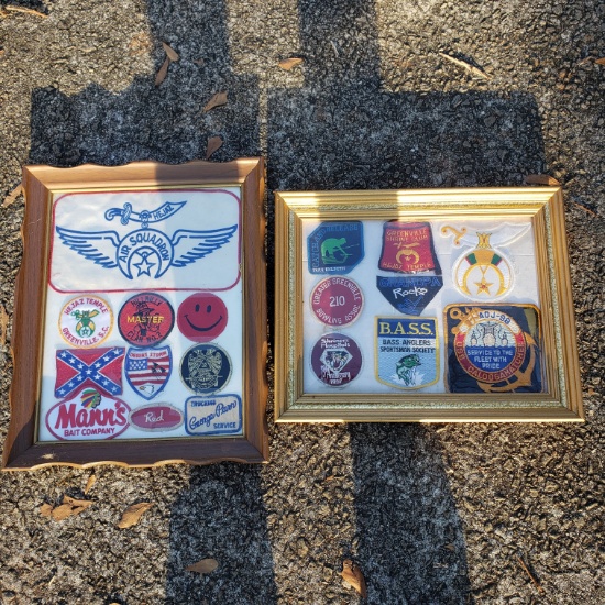 2 Frames Of Patches Including Shriners