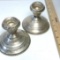 Pair of Weighted Sterling Silver Candlesticks