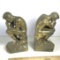 1928 “The Thinker” Brass Finish Bookends