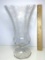 Beautiful Etched Floral Glass Vase