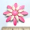 Vintage Enamel Flower Brooch