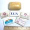 Lot of Misc Vintage Soaps - Jean Nate’, Lux & Vintage Hotel Soaps in a Savon Au Suc De Laitue Box