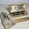 Vintage Sheaffer’s Mechanical Pencil & Fountain Pen Set in Original Case with Literature