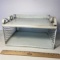 Cool Retro White Metal 2-Tier Wall Shelf