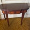 Antique Game Table - Leg Pulls Out with Hinged Top