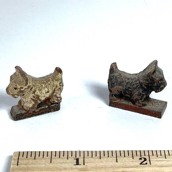 Pair of 1950's Scotty Tricky Dogs Magnets