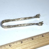 Sterling Silver Vintage Clawed Sugar Tongs