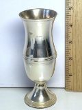 Vintage Silver Plated Footed Vase Made in India by Two’s Company