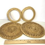 Lot of Sweet Grass Gullah Hot Plates