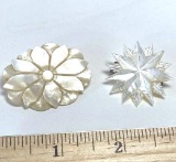 Pair of Vintage Mother-of-Pearl Pins