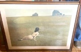1969 “Christina’s World” Large Print by Andrew Wyeth From 1948 Original in Frame