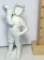 Vintage Porcelain Bisque Figurine Boy With Leaking Boot Signed Ennis Fresno