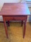 Antique Side Table with Drawer & Hand Dovetailed Drawer