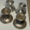 Lot of Weighted Sterling Silver Candlesticks