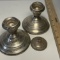 Pair of Weighted Sterling Silver Candlesticks