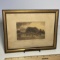 Vintage Signed Etching “Montmartre” in Frame