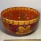 Large Colorful Bowl with Floral Design