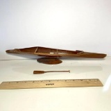 Wooden 1996 Atlanta Olympics Sweep Rowing Boat with Stand and Oar