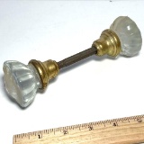 Pair of Glass Vintage Door Knobs