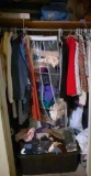 Closet Full of Vintage Clothing, Gloves, Scarves & Misc Items