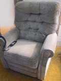 Light Green Power Lift Recliner with Remote - Works