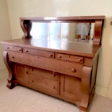 Beautiful Antique Tiger Oak Buffet