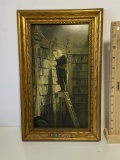 Vintage “The Book Worm” Framed Print