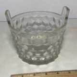 Vintage Glass Whitehall Basket