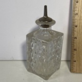 Vintage Thick Glass Oil Cruet