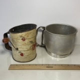 Pair of Vintage Flour Sifters