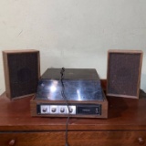 Vintage Sound Design Record Player with 2 Speakers by Soundesign Model 4236E - Works