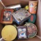 Huge Box Lot Of Vintage Tins