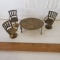 Vintage Brass Dollhouse Furniture