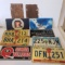 Lot of Vintage Metal License Plate Tags