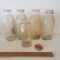 Lot of 4 Quart Milk Bottles, 1 Pint and 1 Pet Metal Lid