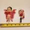 Lot of 2 Betty Boop Christmas Ornaments