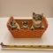 Adorable Vintage Ceramic Kittens in Basket Planter, 1950’s