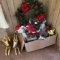 Box Lot of Christmas Decorations