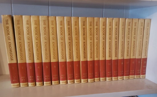 Vintage 1961 Set Volumes 1-20 The Book Of Knowledge Children’s Encyclopedias