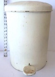 Vintage Metal Step Open Trash Can with Removable Dump