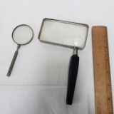 Lot of 2 Vintage Magnifying Glasses