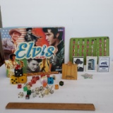 Elvis Board Game, Bingo Cards, Playing Cards, Miscellaneous Dice