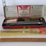 Vintage Outers Rifle Cleaning Kit in Red Metal Case