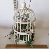 Wood and Wicker Decorative Bird Cage