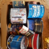 Box Lot of Vintage Tins